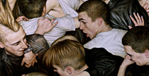 Dan Witz mosh painting